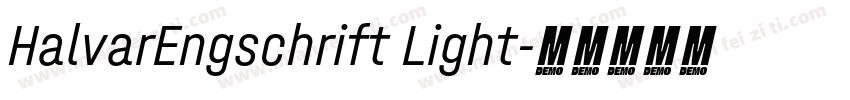 HalvarEngschrift Light字体转换